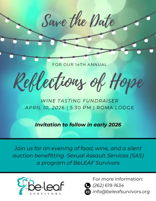 Save the Date flyer for BeLEAF's 2026 fundraiser April 10