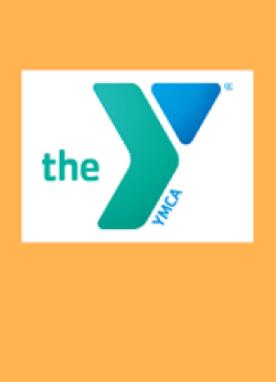 The YMCA logo on a yellow background.