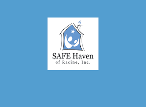 The SAFE Haven of Racine, Inc. logo on a light blue background.