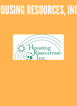 The Housing Resources, Inc. logo on a yellow background.